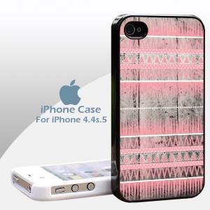 Tribal Pink In Wood Print Case For Iphone 5/4/4s..