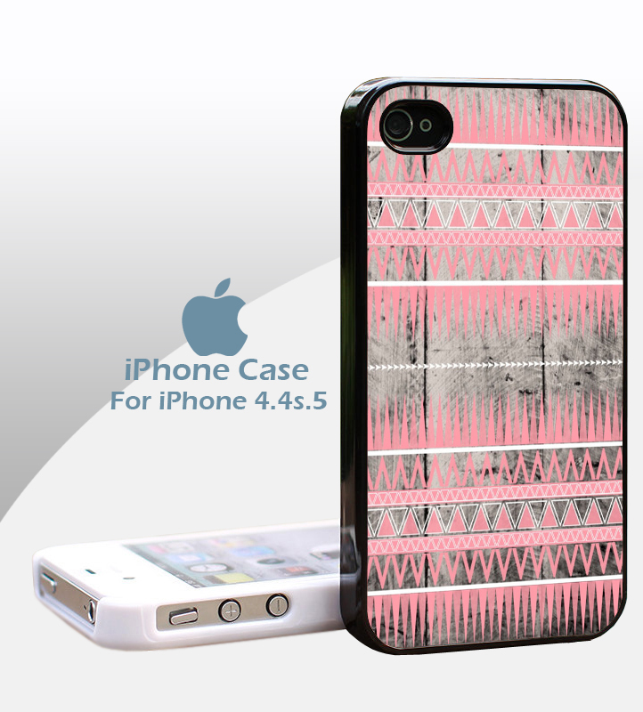 Tribal Pink In Wood Print Case For Iphone 5/4/4s Case-- Samsung S3/s4 Case